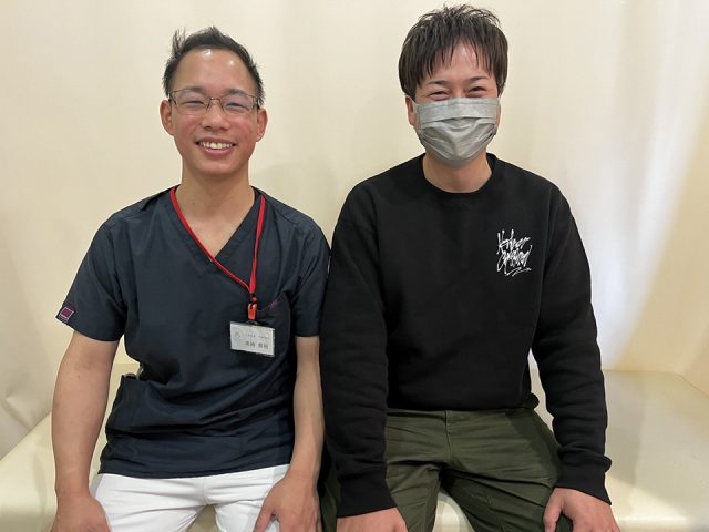 慢性的な腰痛で来院後、ここまで親身に施術をしてくれたのは当院が初めてです