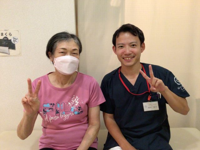 脊柱管狭窄症の痛みが半分以下になり、歩くのも楽になりました