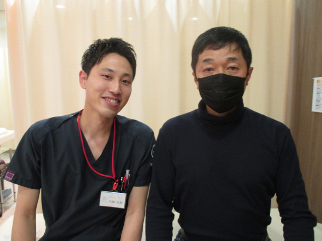 施術に加え、身体の動かし方やストレッチ法等も合わせて教えてもらったことで、早速に痛みが寛解しました
