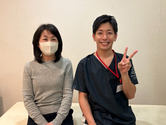 施術後すぐに首の痛みが良くなり、姿勢も整ってきました