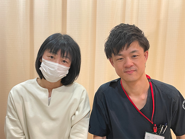 20年前の交通事故からあった不調が改善し、疲れにくくなりました
