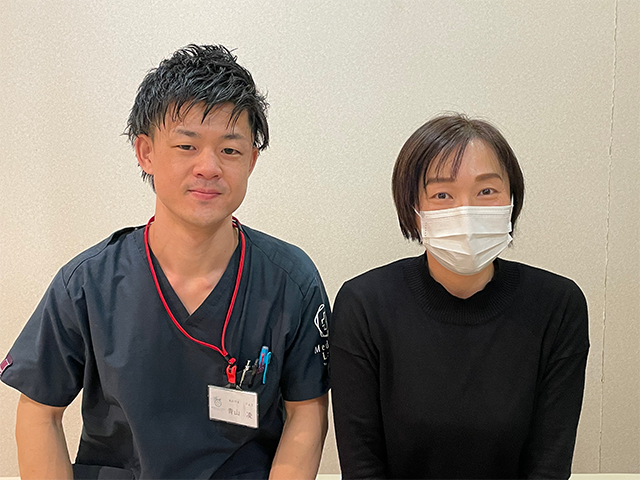 かかとをつく事ができないほどの足の痛みに襲われて通院し、3ヶ月くらい通った頃には改善されました！