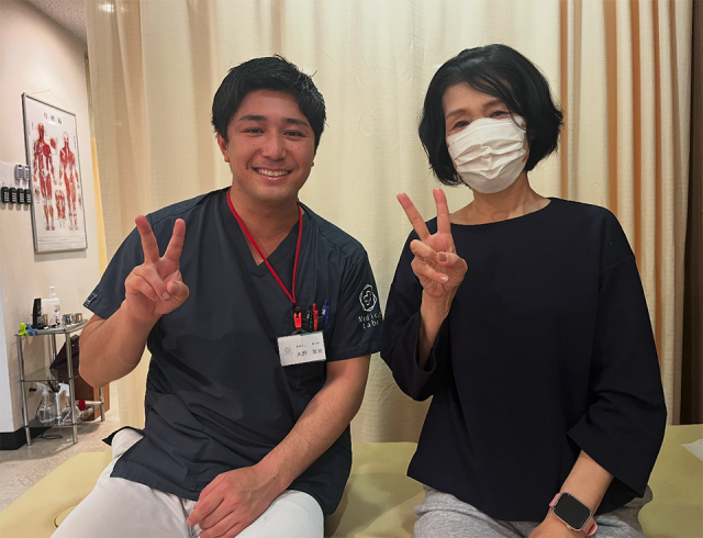 首肩のコリ・酷かった頭痛が随分楽になりました