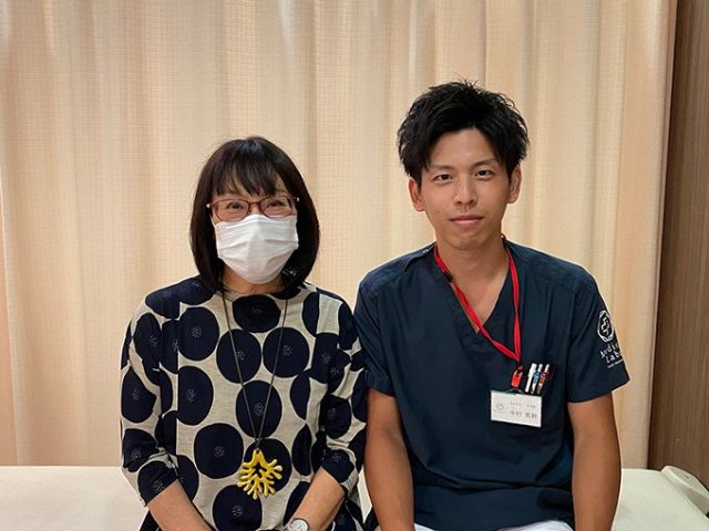 脊柱管狭窄症で歩行困難でしたが、３ヶ月後には時々痛みを感じる程度にまで良くなりました