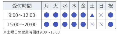 各務原中央整骨院営業時間