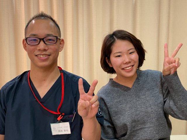 施術後は腰痛が軽くなり、姿勢も良くなった
