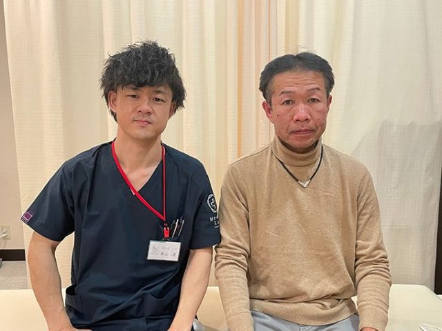 徐々に痛みが緩和され１年後には股関節の痛み、右肩甲骨、右腕の痛みと両手の痺れがとれてきました