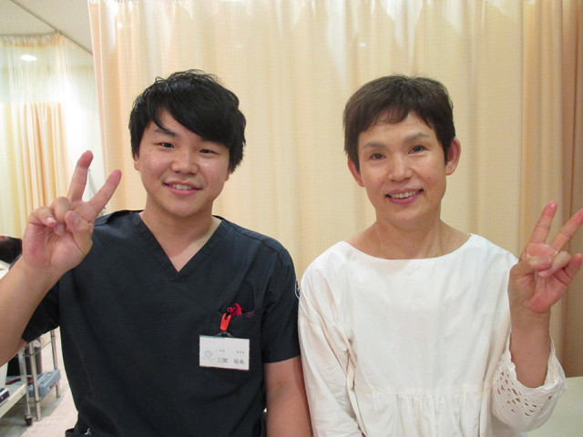 左脚膝に痛みがありましたが、屈伸ができるまでになり、階段やしゃがんでする作業が楽になってきています