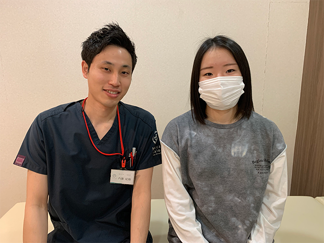 施術を受けるたび体の不調が改善していき、動くことが楽しく感じることができました