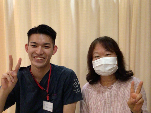 腰痛が楽になり、股関節の痛みを全く感じなくなって嬉しいです！