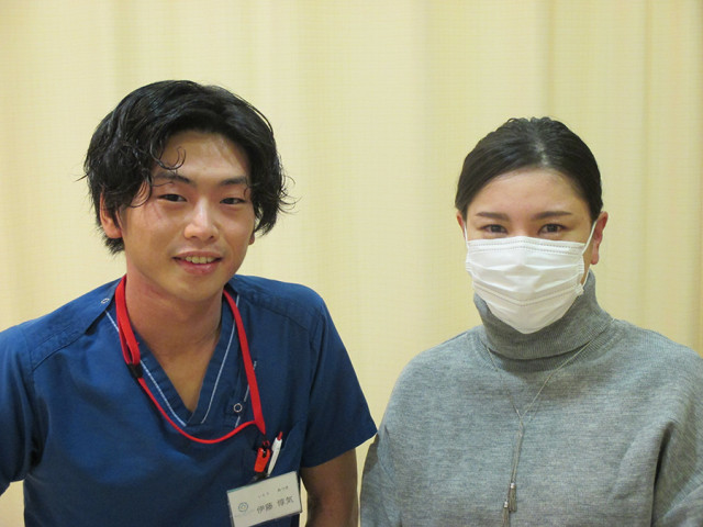 腕を上げた時の痛みが1回の施術で改善され、定期的に通っています