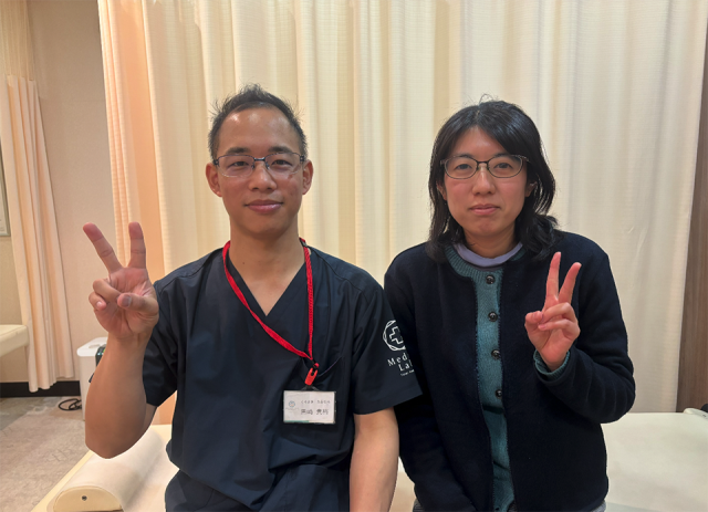 毎回対応が丁寧で、追突事故による腰痛も徐々に良くなりました！