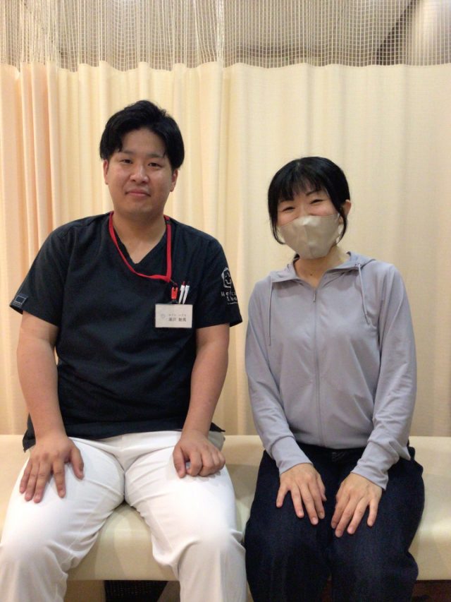 施術直後の肩・首の動きは全然違うのでいつも驚いています