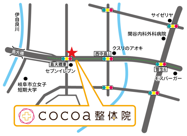 cocoa岐阜MAP