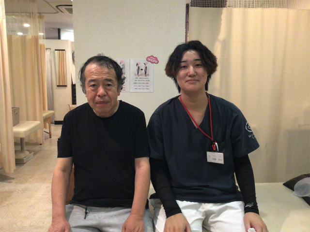 病院ではダメだった坐骨神経痛が楽になり当院に感謝です！