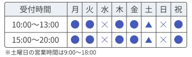 芋島院営業時間