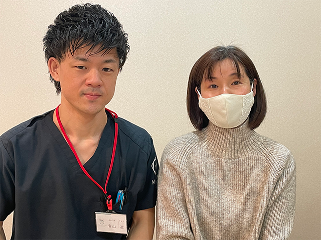 施術してもらうたびに足の痛みも和らぎ、今では入院する前と変らず働ける様になりつつあります