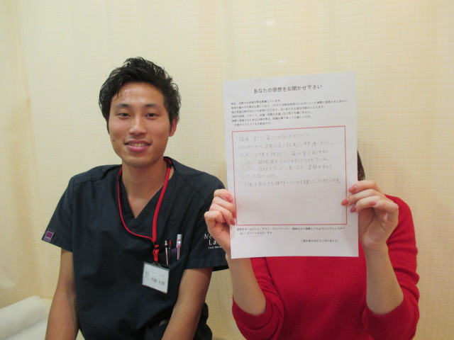 頭痛・首こり・肩こりの症状がずいぶん良くなり、姿勢もキレイになった気がします。