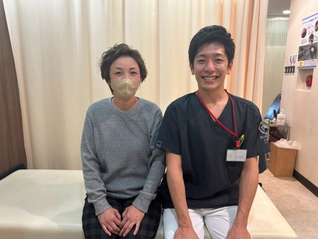 首・肩・背中・腰と全身のこりの症状が、かなり軽減しました