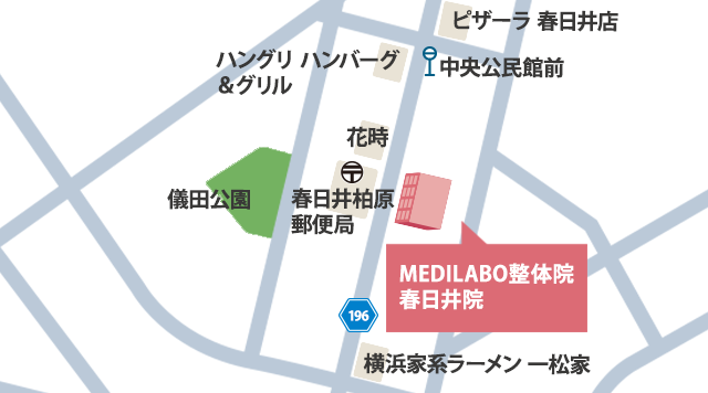 MEDILABO整体院 春日井院 周辺地図